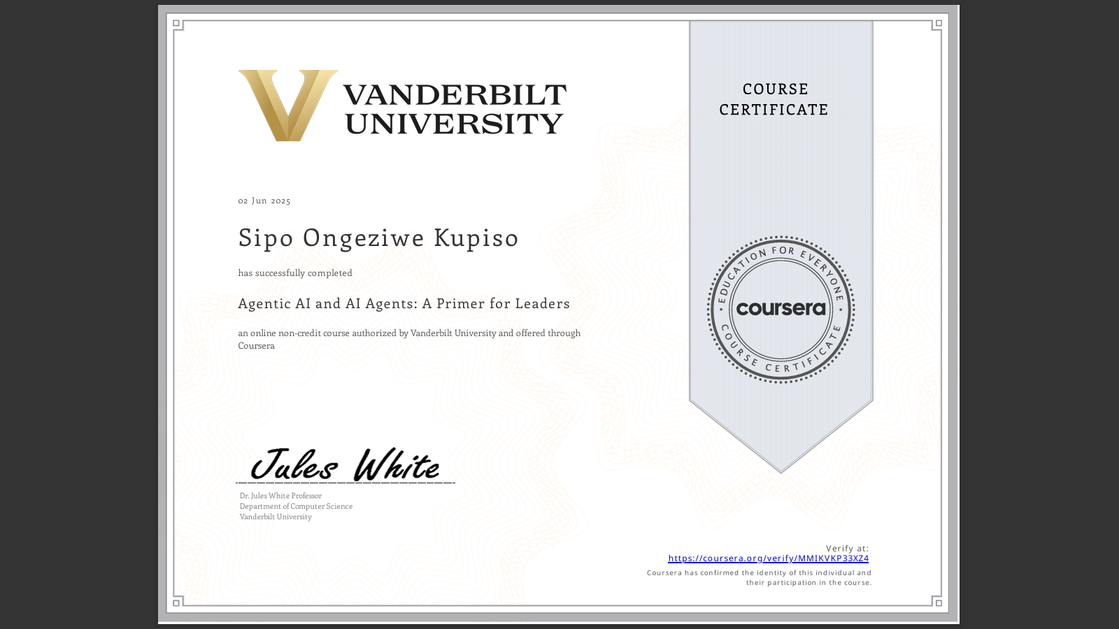 Certificate 7